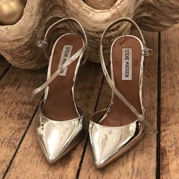 Steve Madden pizzel silver pump - Picture 5 of 8